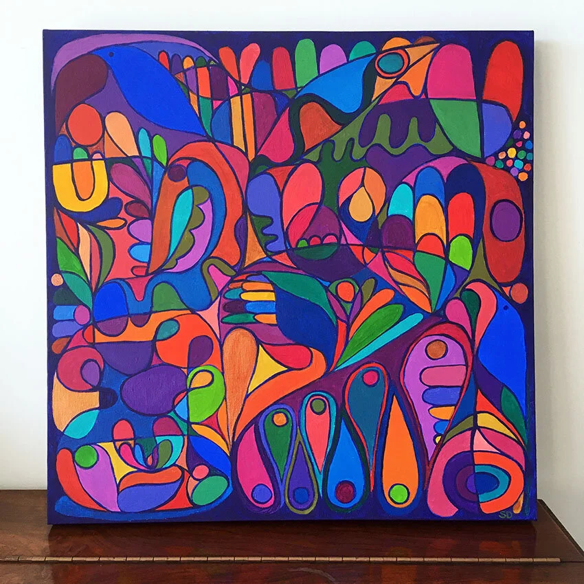 SHANANA MIL 60's Vintage Hand Painted SHANANA MIL】腕利きの